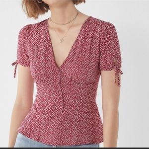 Urban Outfitters red button top